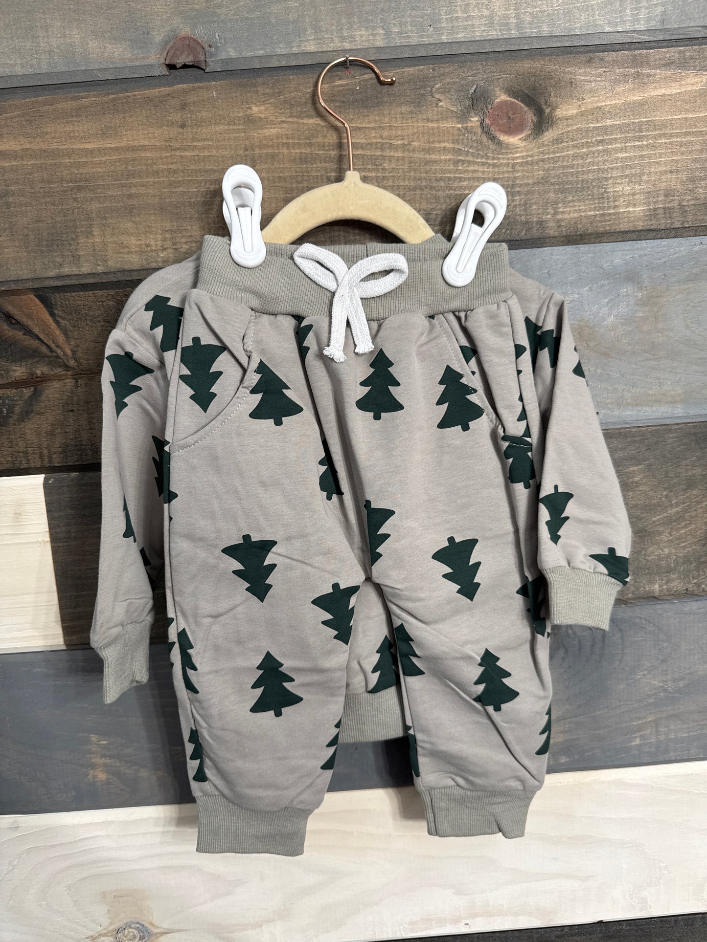 Grey Tree Jogger Set