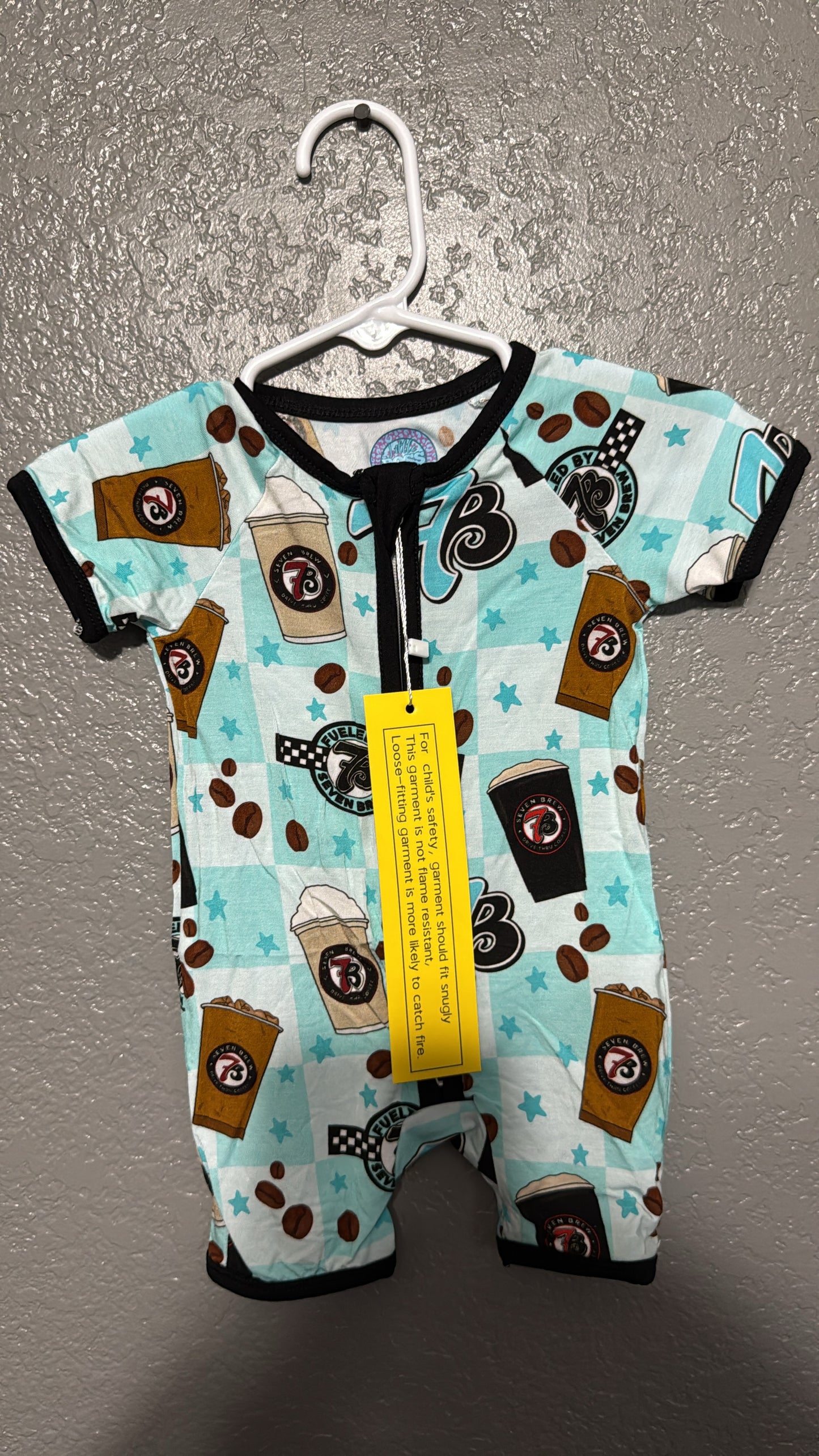 Blue 7B Bamboo Shortie