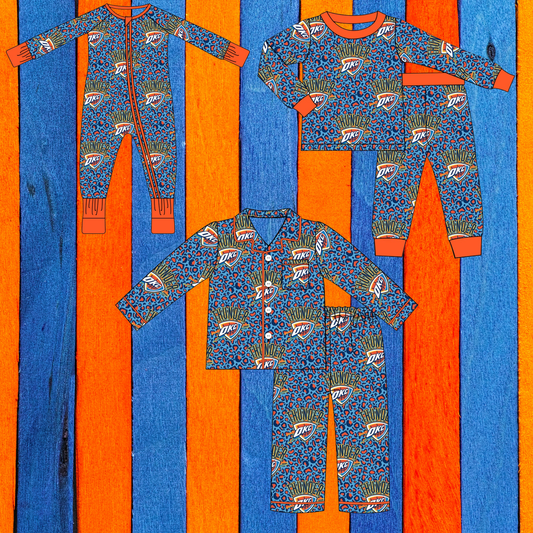 Pre Order ADULT Thunder Leopard Bamboo Pajama Set