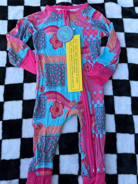 Flower Power Girly Patchwork Bamboo Sleeper