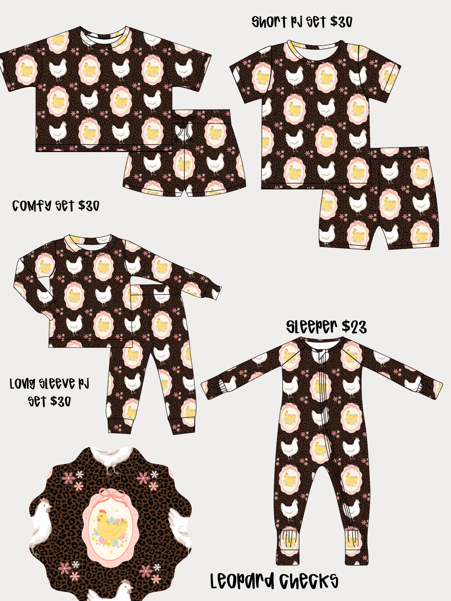 Long Pj Bamboo Set PRE ORDER