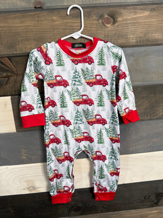 Truck Tree Romper