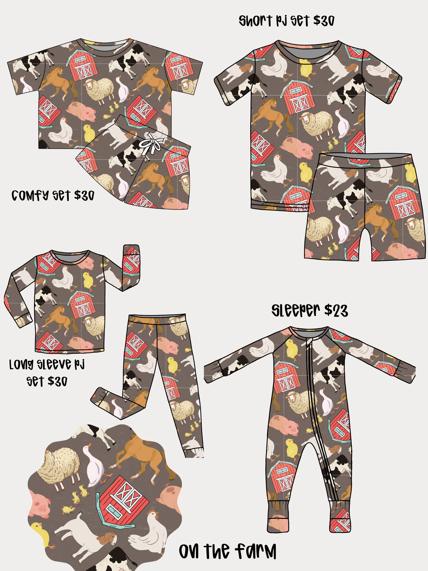 Long Pj Bamboo Set PRE ORDER