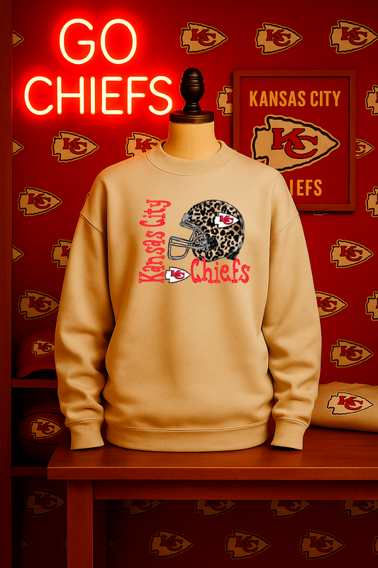 Chiefs Leopard Helmet Toddler Styles