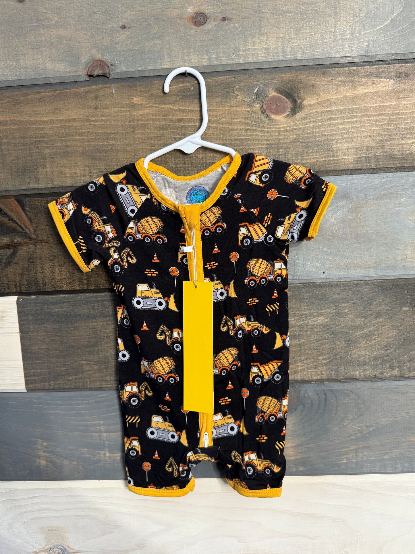 Construction Bamboo Shortie Romper