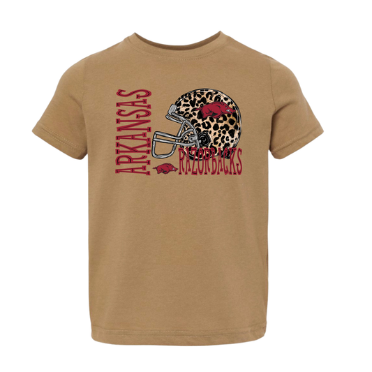 Razorbacks Leopard Helmet Toddler Styles
