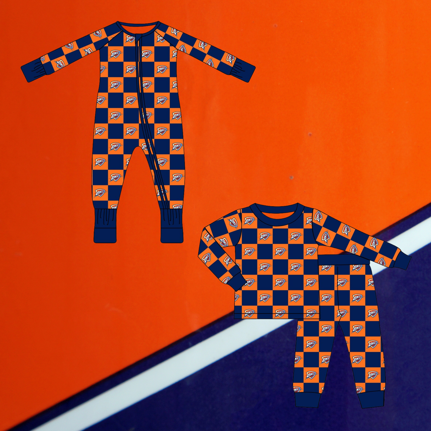 Pre Order OKC Dark Checkered Bamboo Sleeper