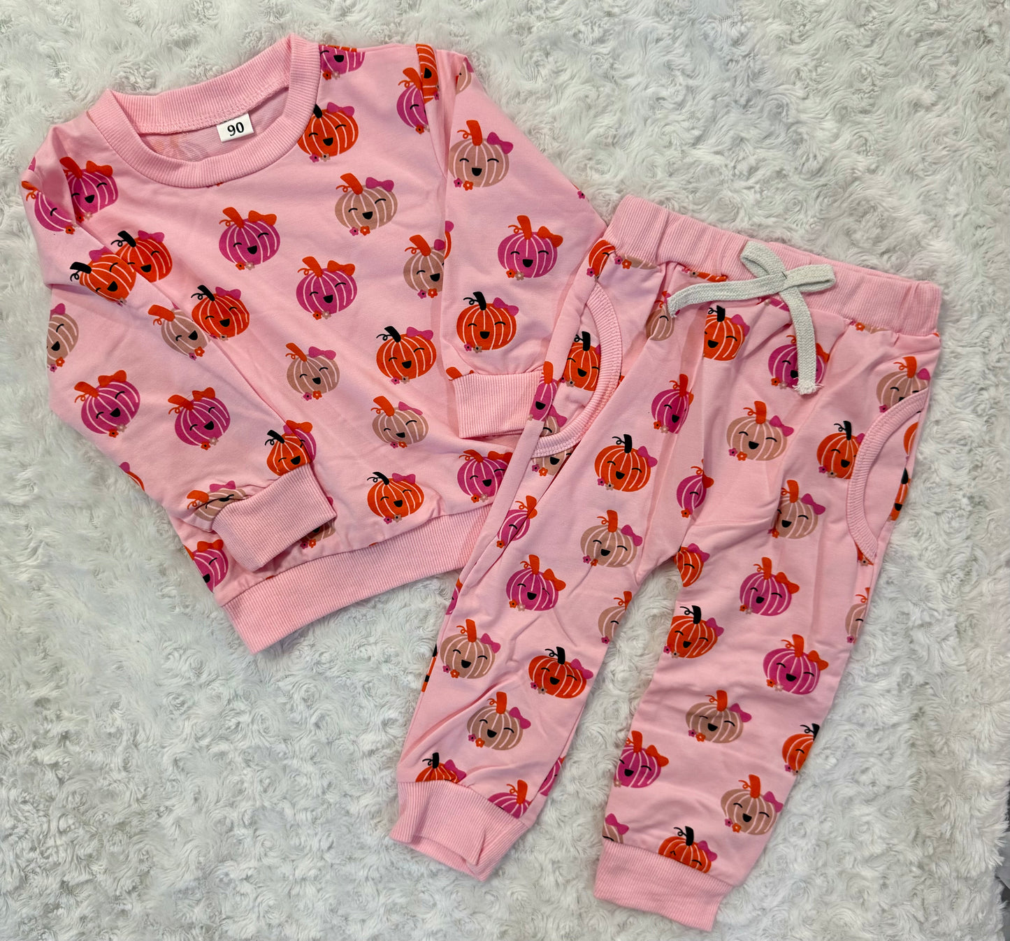 Pink Pumpkin Jogger Set