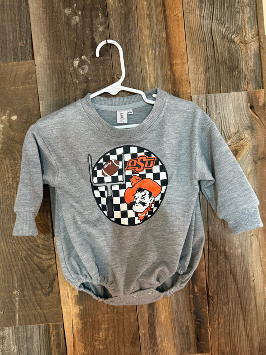 B&W OSU Sweater Romper