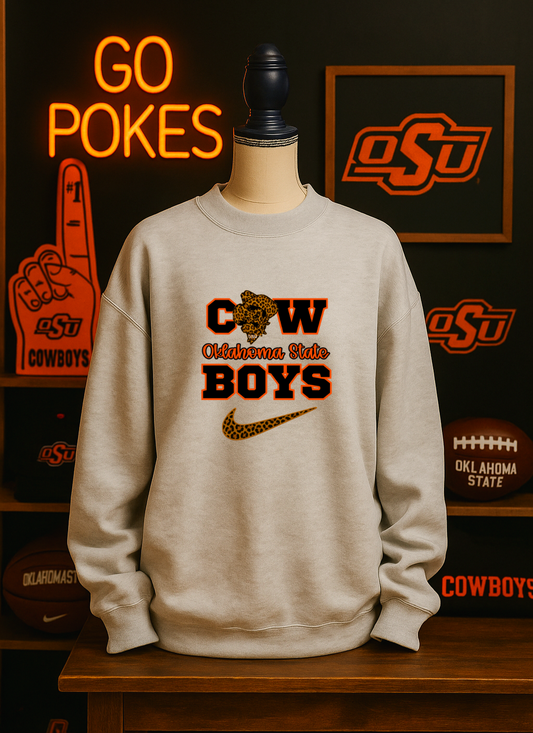 Leopard Swoosh Ok State Youth Styles