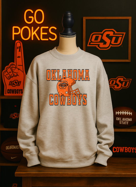 Ok State Grunge Helmet Youth Styles