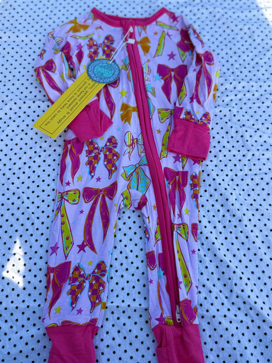 Sugar Rush Bows Bamboo Sleeper