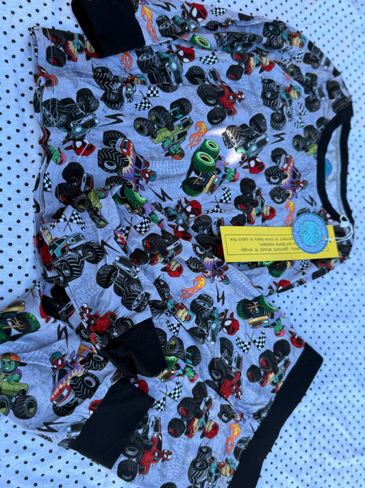 Spidey Trucks Bamboo Pj Set