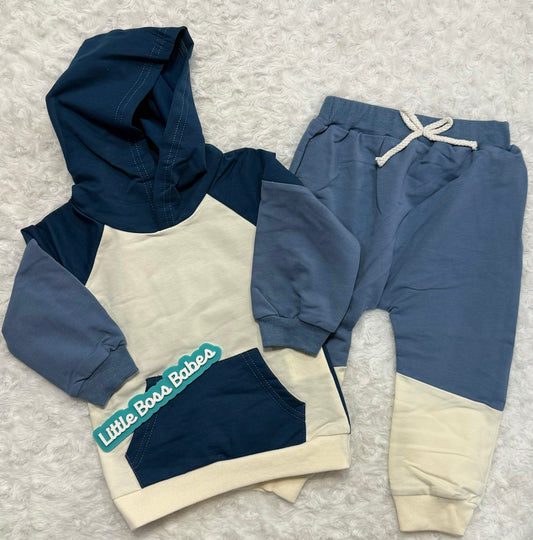 Cozy Colorblock Jogger Set