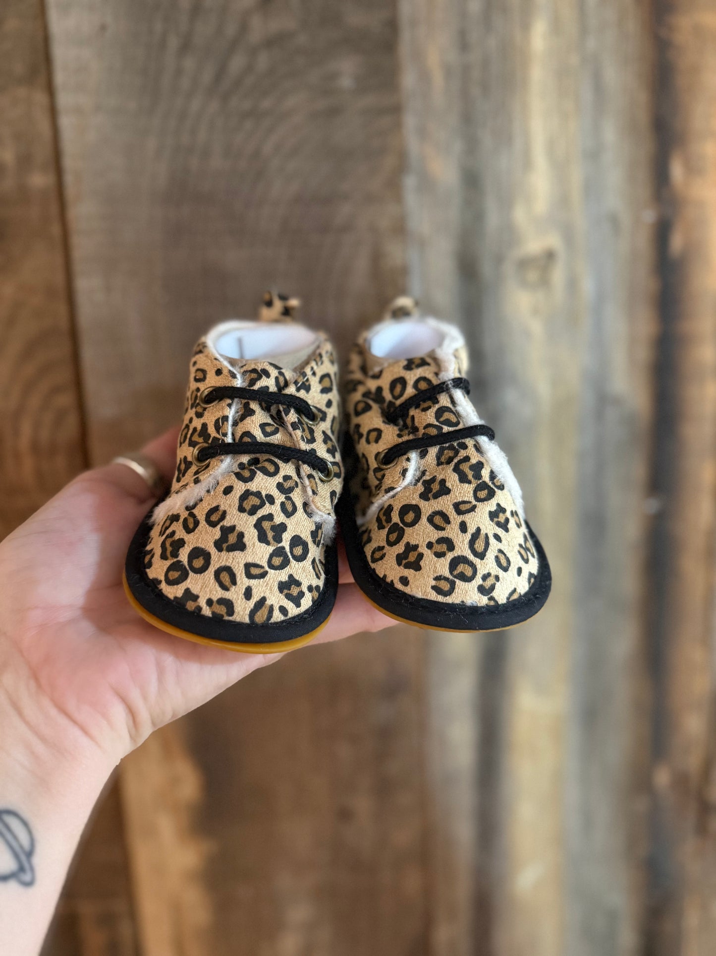 Leopard Infant Boots