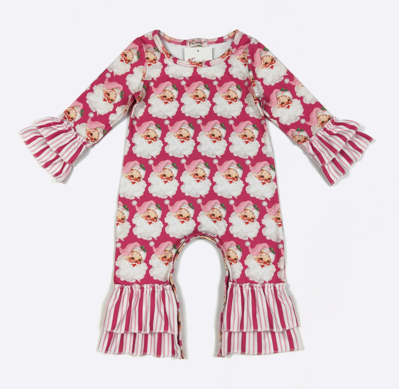 Hot Pink Santa Romper