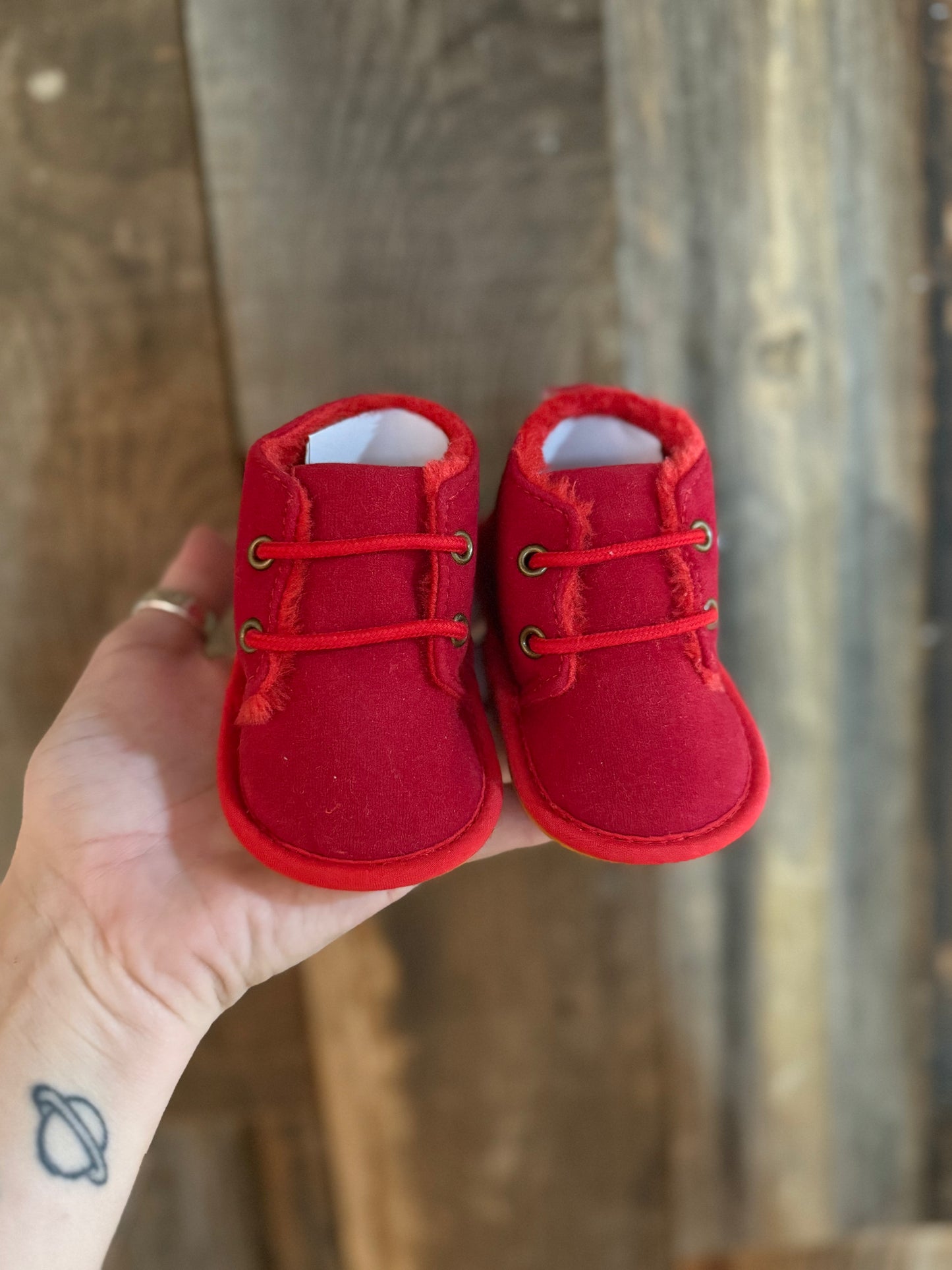Red Infant Boots
