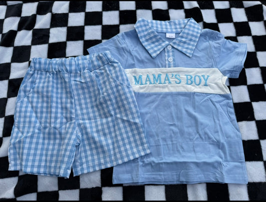 Blue Skies Mama’s Boy Set