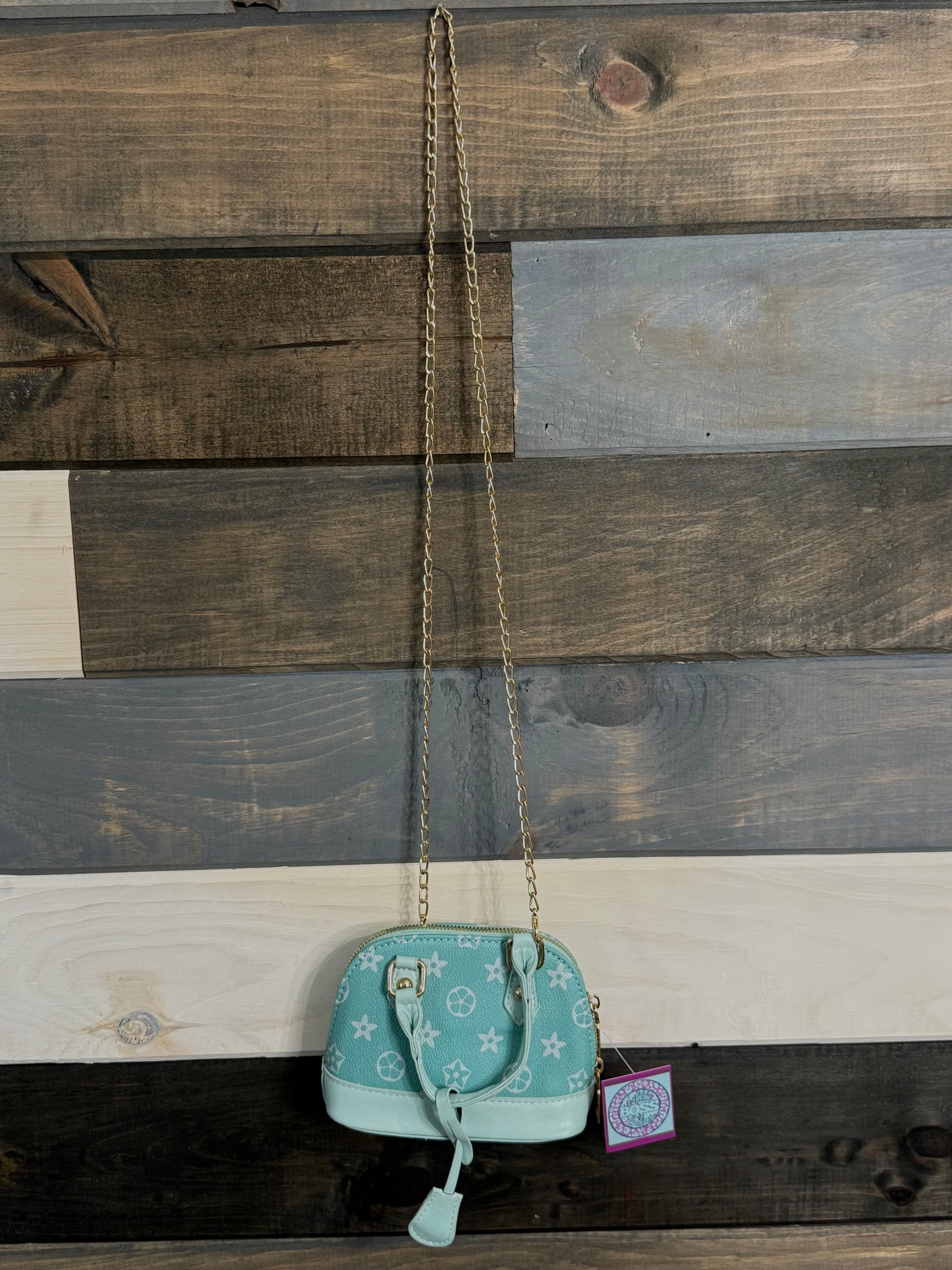 Aqua Mini Cross Body Purse