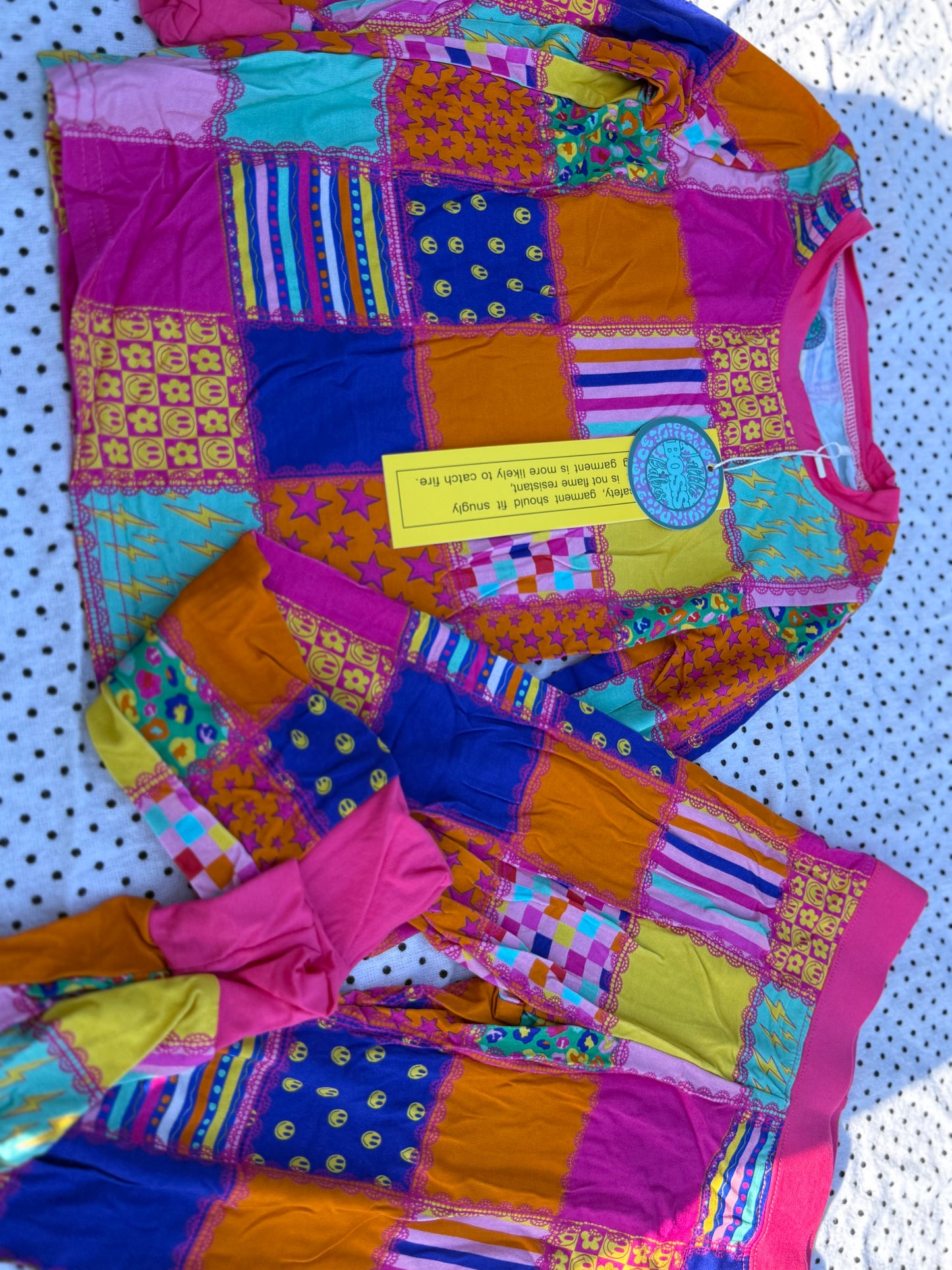 Groovy Girly Patchwork Bamboo Pj Set