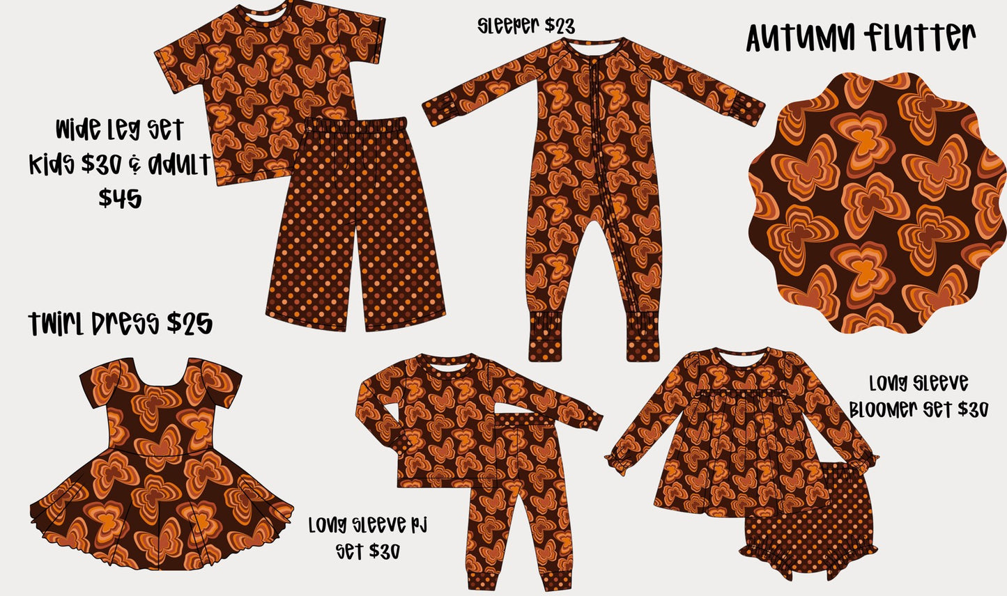 Autumn Flutter Bamboo Pre Order