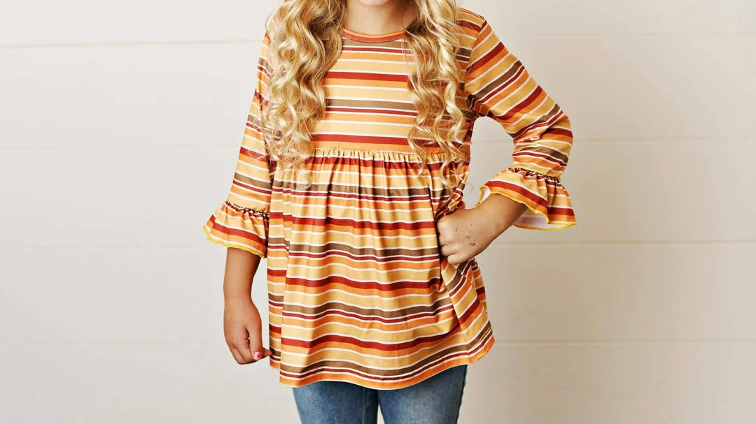 Rust Stripe Top