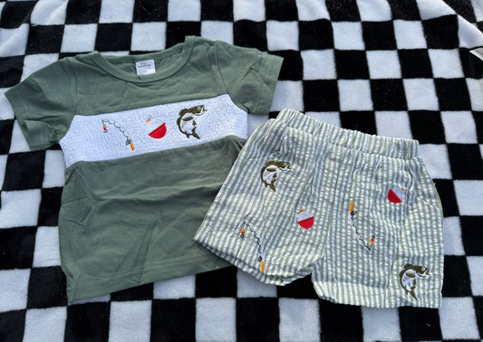 Smocked Fishing Set