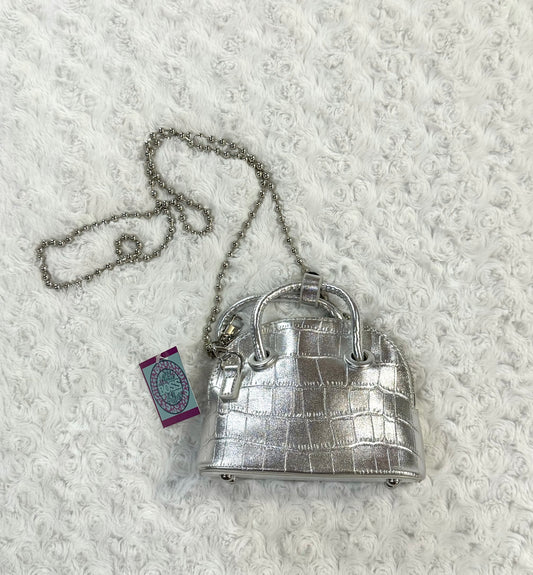 Silver Mini Crossbody Purse