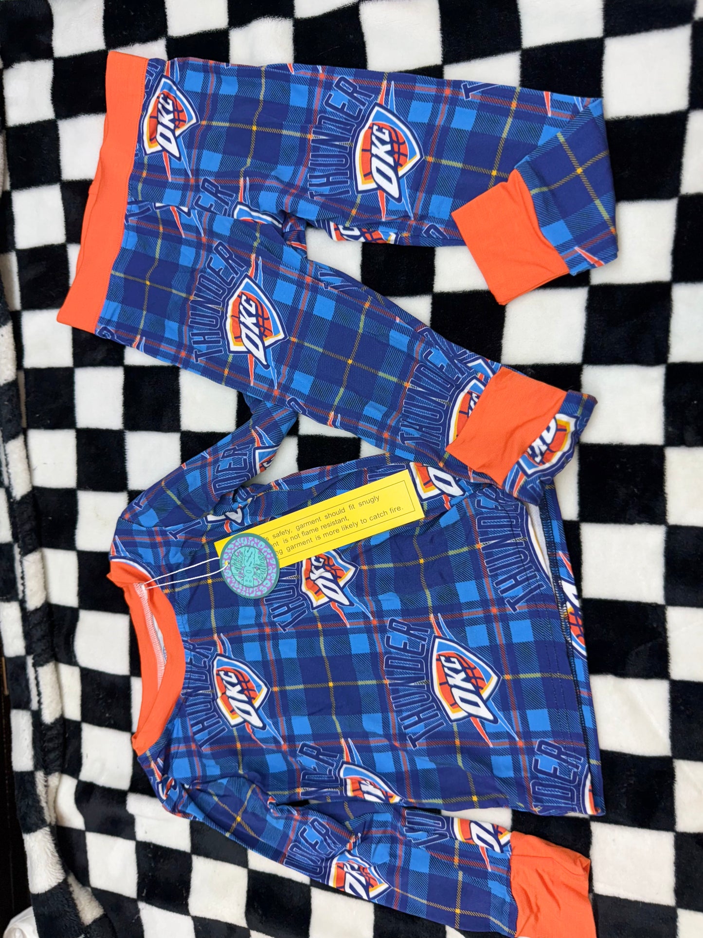 Plaid Thunder Bamboo Pj Set