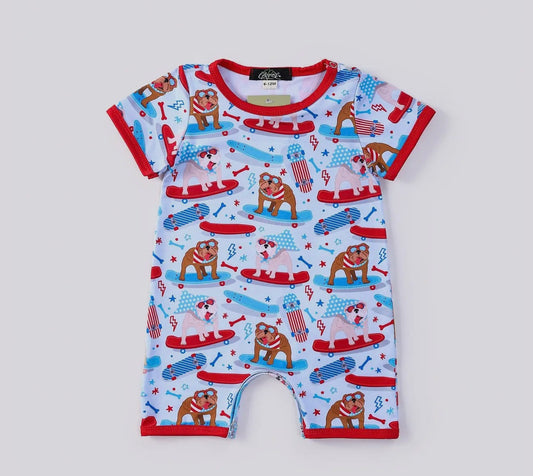 Patriotic Dog Romper