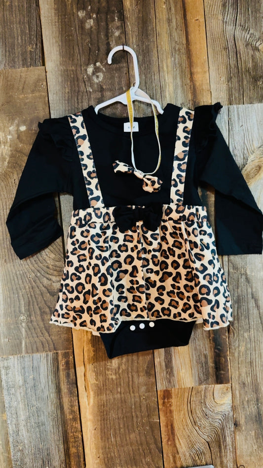 Leopard Skirted Romper