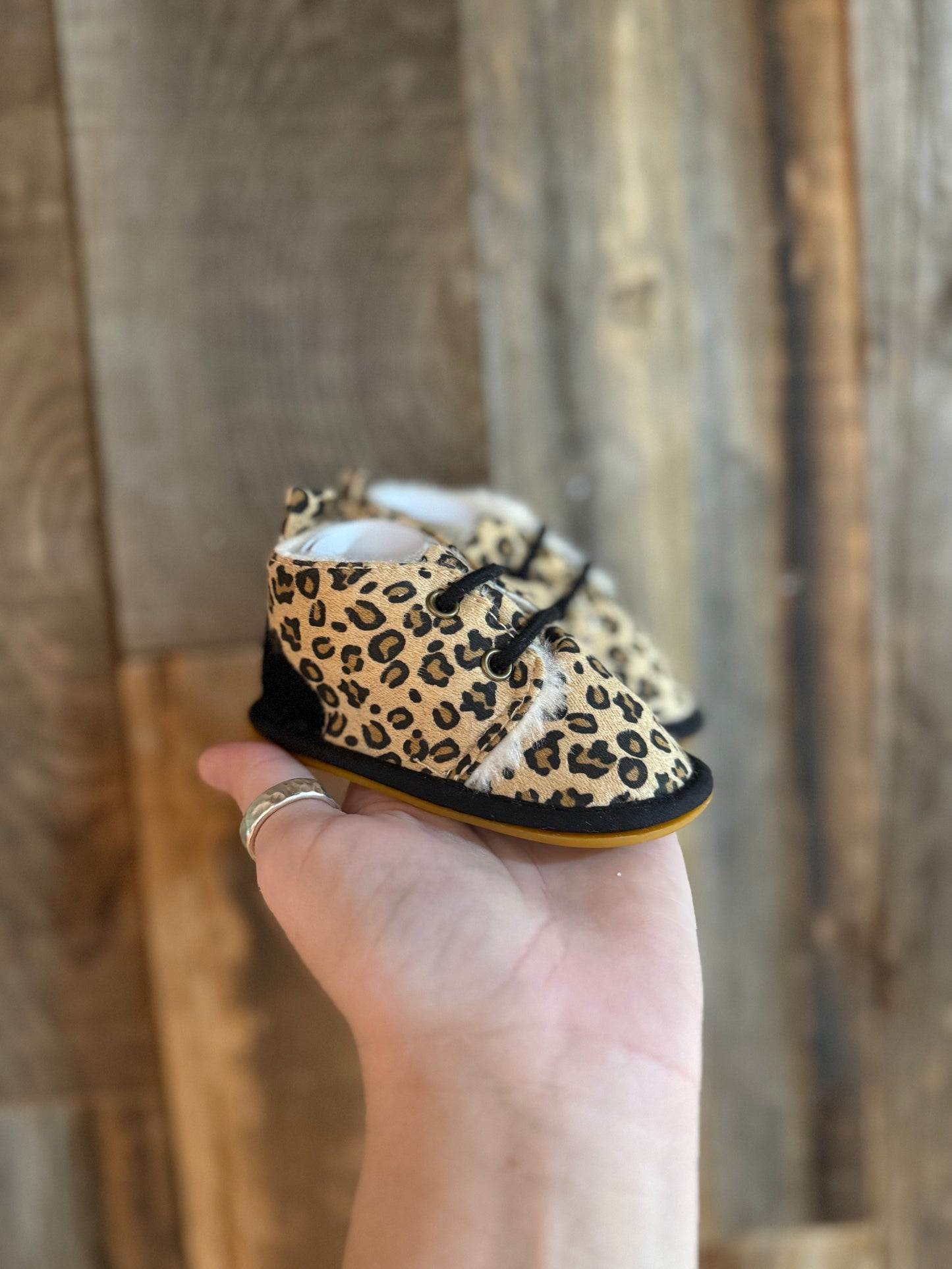 Leopard Infant Boots