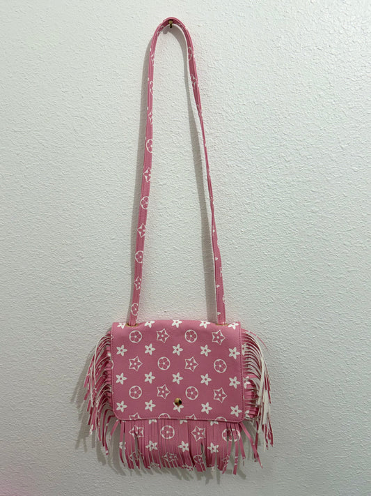 Light Pink Fringe Purse