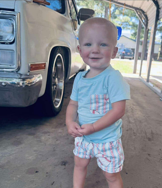 Light Blue Baseball Set