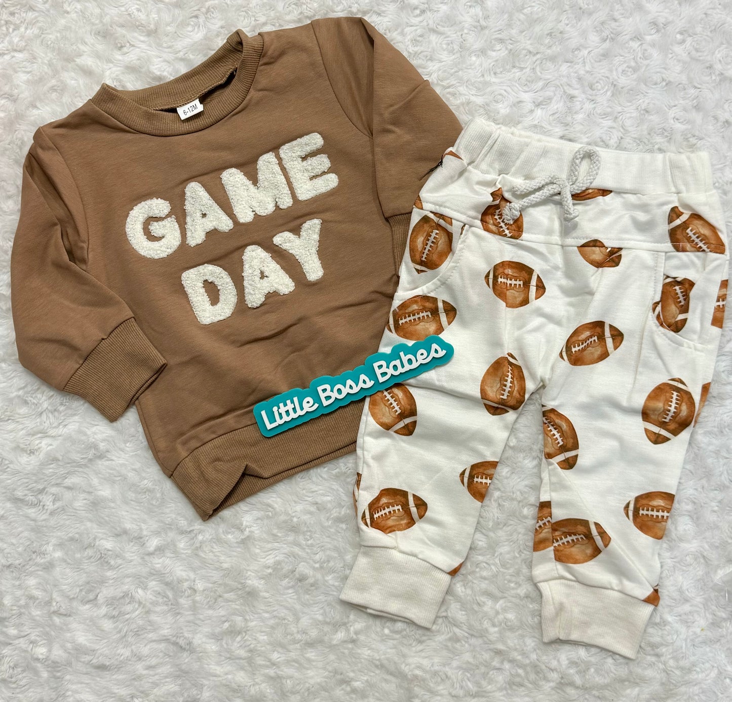 White Patch Game Day Jogger Set