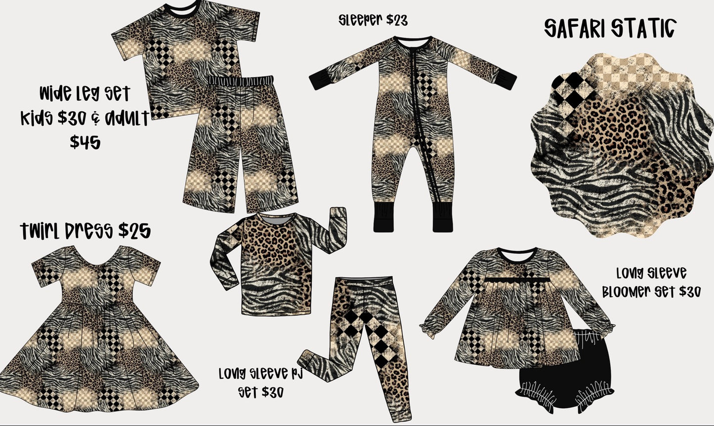 Safari Static Bamboo Pre Order