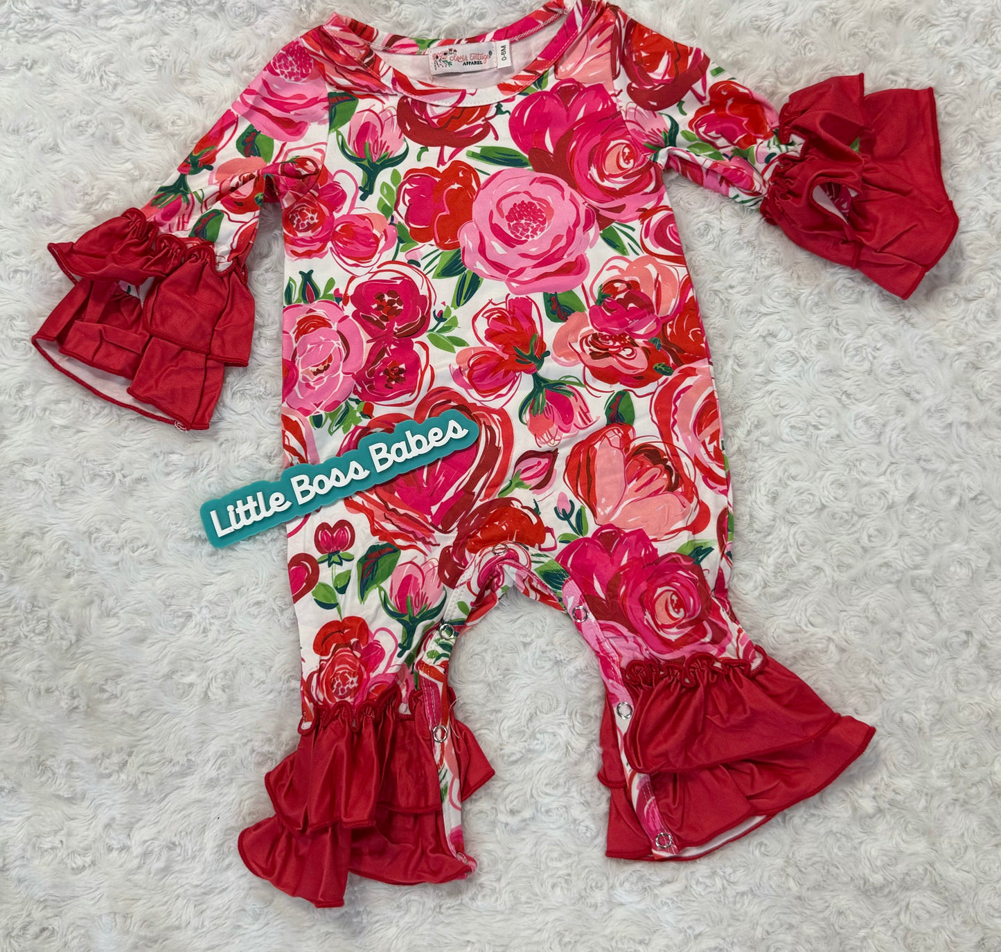 Rose Collage Romper