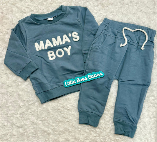 Mama’s Boy Blue Jogger Set