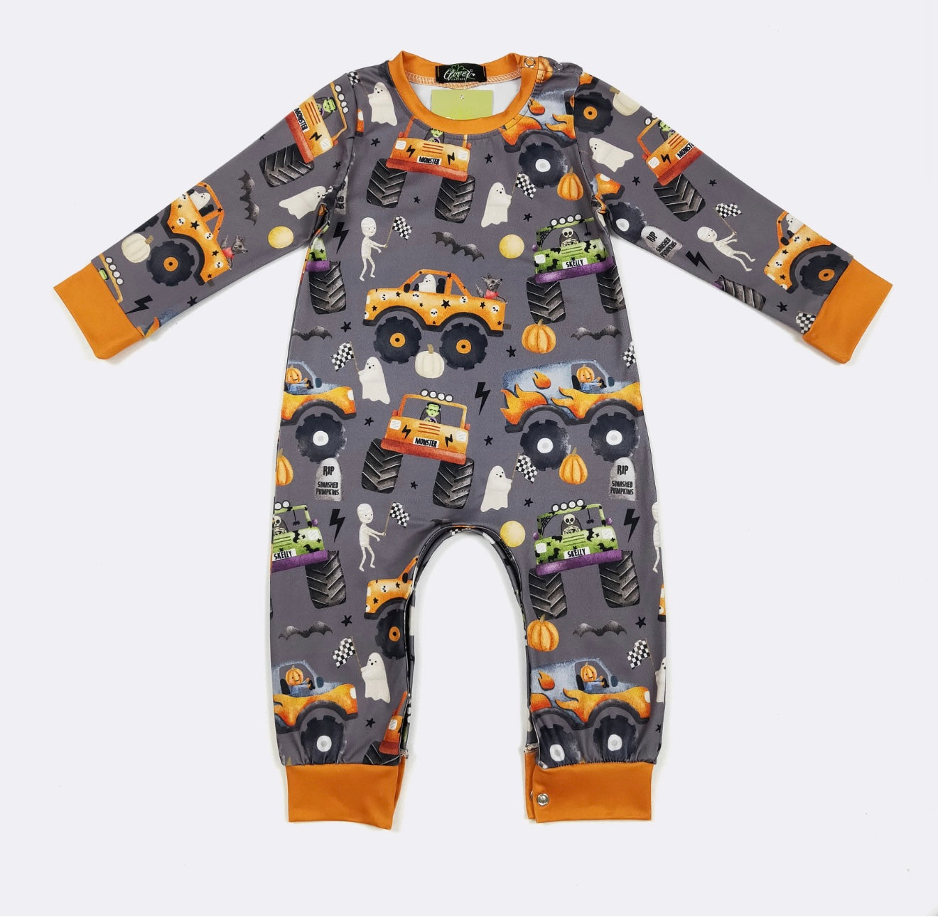 Spooky Monster Truck Romper