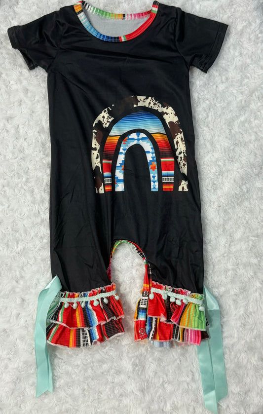 Serape Rainbow Romper