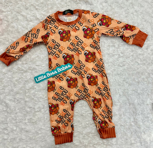 Gobble Til You Wobble Romper