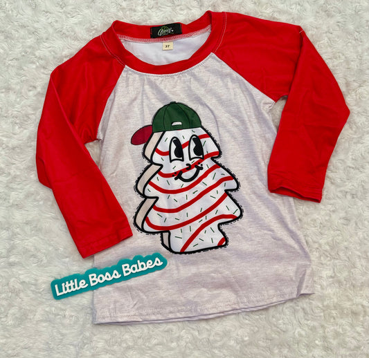 Christmas Tree Cake Boy Tee