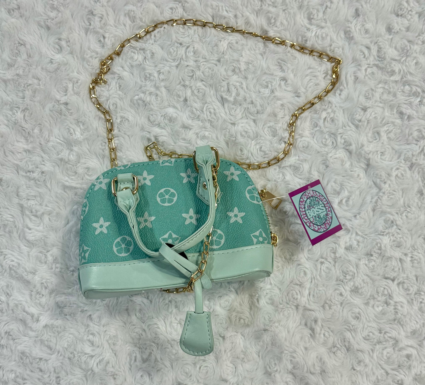 Aqua Mini Cross Body Purse