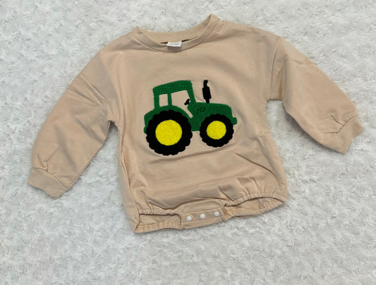 Tractor Chenille Romper