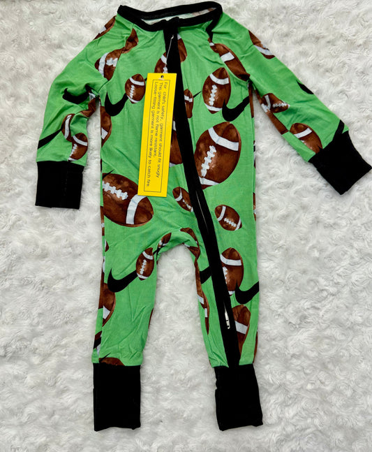 Green Football Bamboo Sleeper