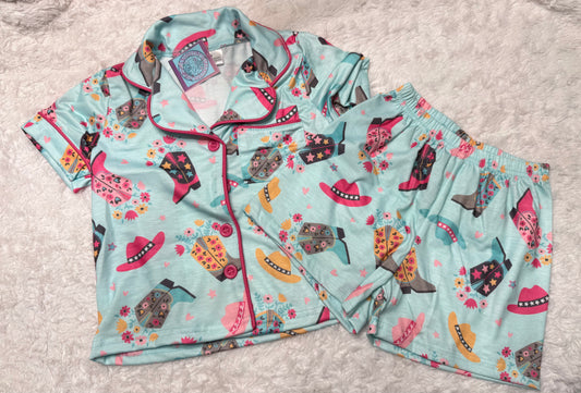 Blue Western Pajamas