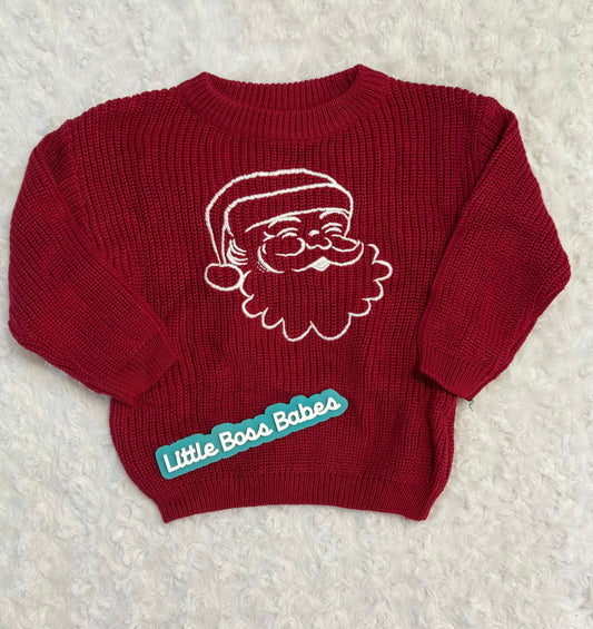 Santa Embroidered Sweater