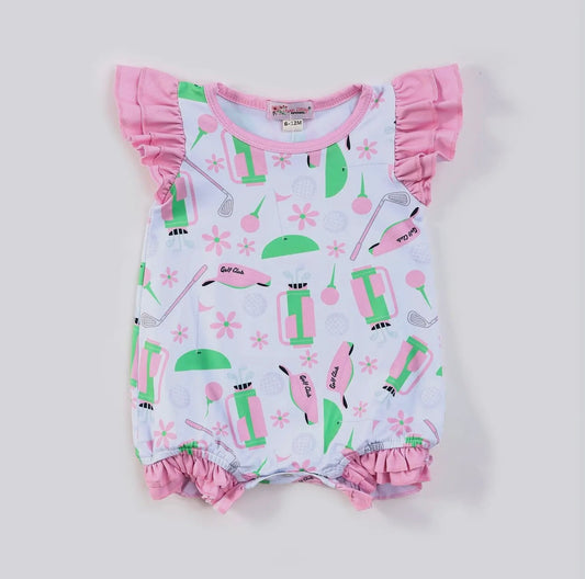Flower Golf Romper