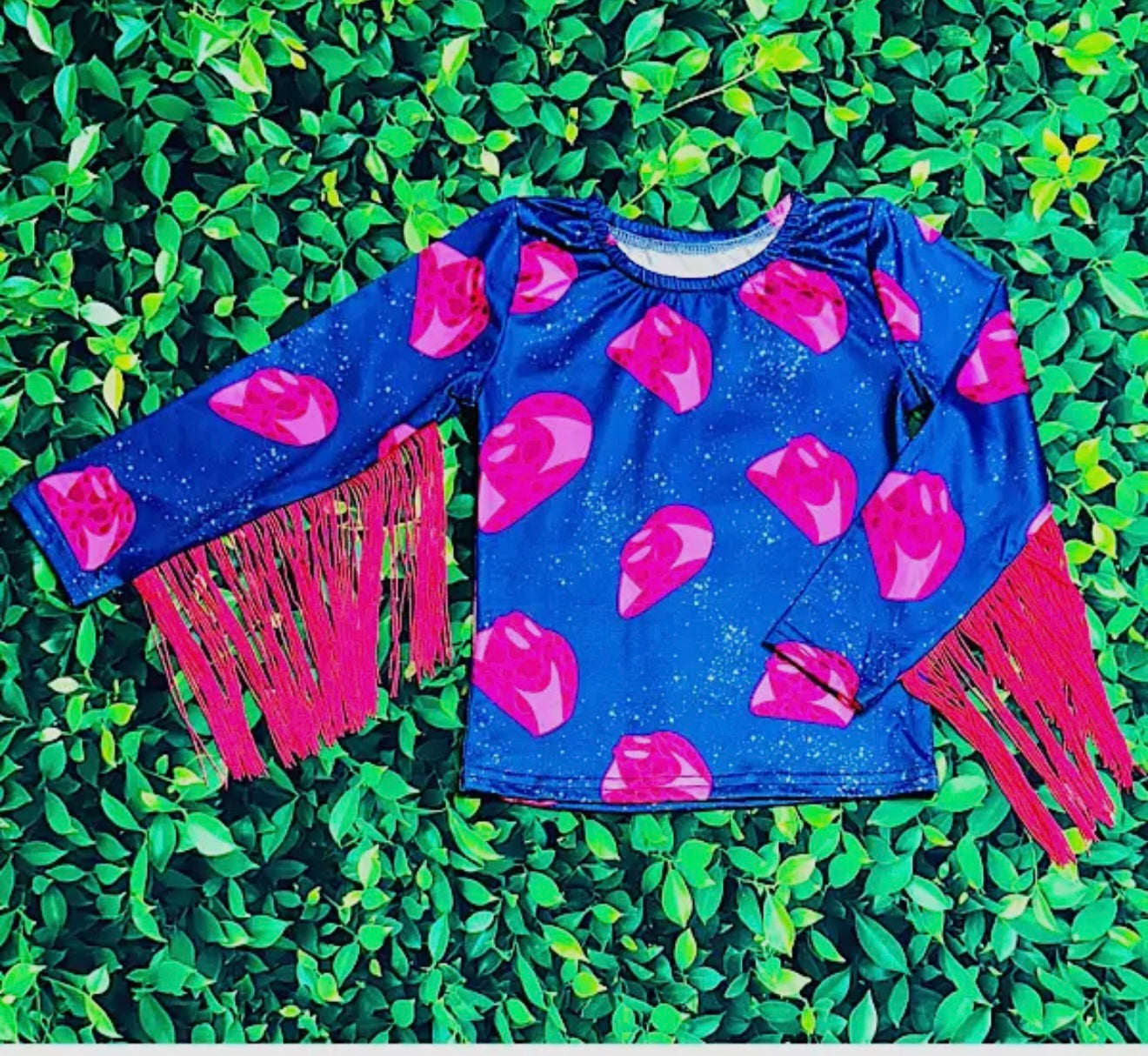 Cowgirl Hat Fringe Top