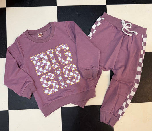 Big Sis Checkered Set